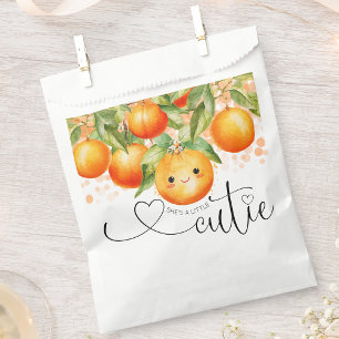 Sacolinha Chuva de Laranja Little Cutie Baby Shower