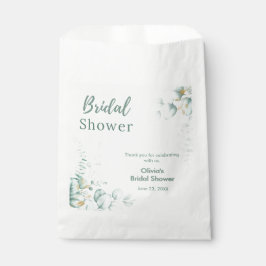 Sacolinha Chuva de Noiva Botânica Eucalipto Dourado 