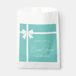 Sacolinha Chuva de Noiva da Bride & Co Elegante Laço Branco