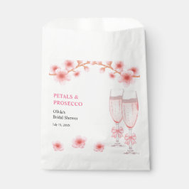 Sacolinha Chuva de Pétalas e Prosecco no Chá de Noiva com La
