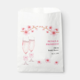 Sacolinha Chuva de Pétalas e Prosecco para Chá de Noiva com