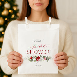 Sacolinha Chuva de Presentes de Casamento Winter Berry