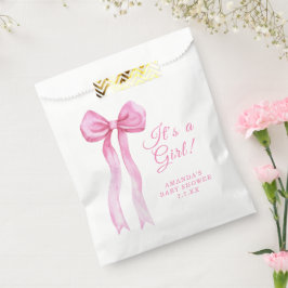 Sacolinha Chuva de Rosa É Menina Chá de Bebê