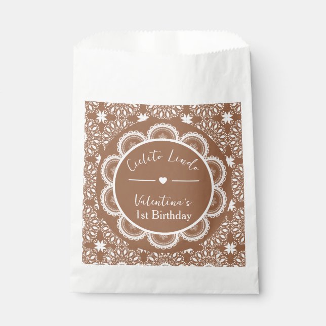 Sacolinha Cielito Lindo 1st Birthday Brown (Frente)