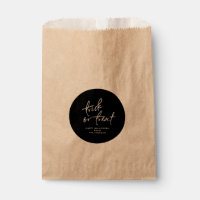 Circle Halloween Favor Bag | Bolsa de Halloween
