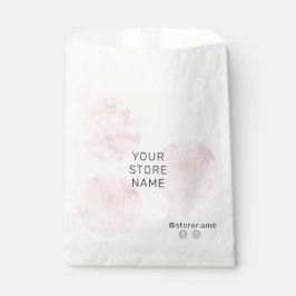 Sacolinha Círculos de Aquarela Rosa, Boutique Mídia Social