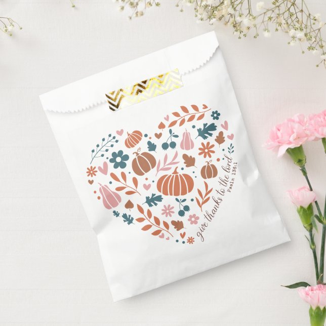 Sacolinha Citação Cristã de Ação de Graças (Selado)