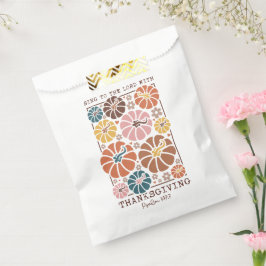 Sacolinha Citação Cristã de Ação de Graças