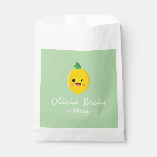 Sacolinha Citrus Lemon Chá de fraldas (Frente)