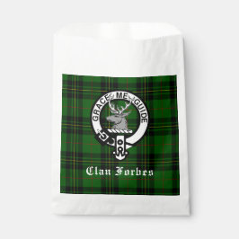 Sacolinha Clan Forbes Tartan e Crachá Crest