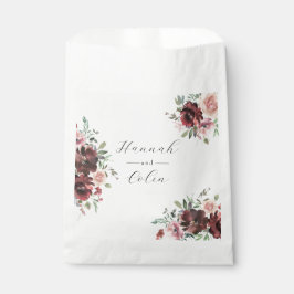 Sacolinha Clássico Burgundy Blush Rosa e Peony