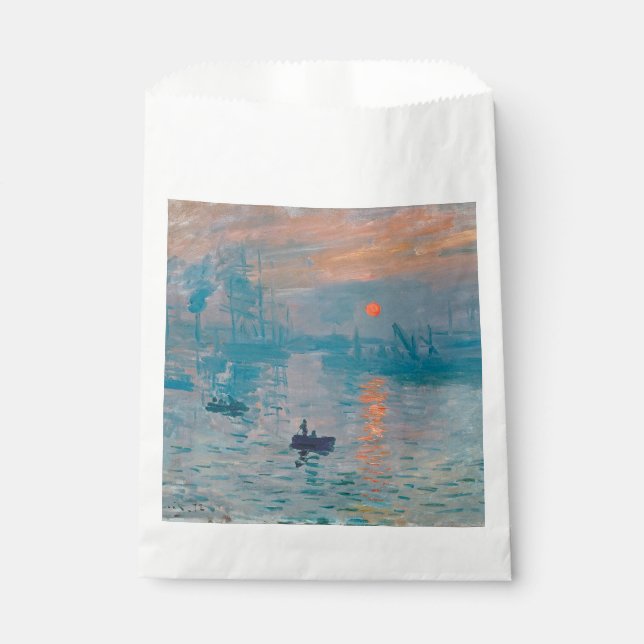 Sacolinha Claude Monet Impressão Nascer do Sol Francês (Frente)