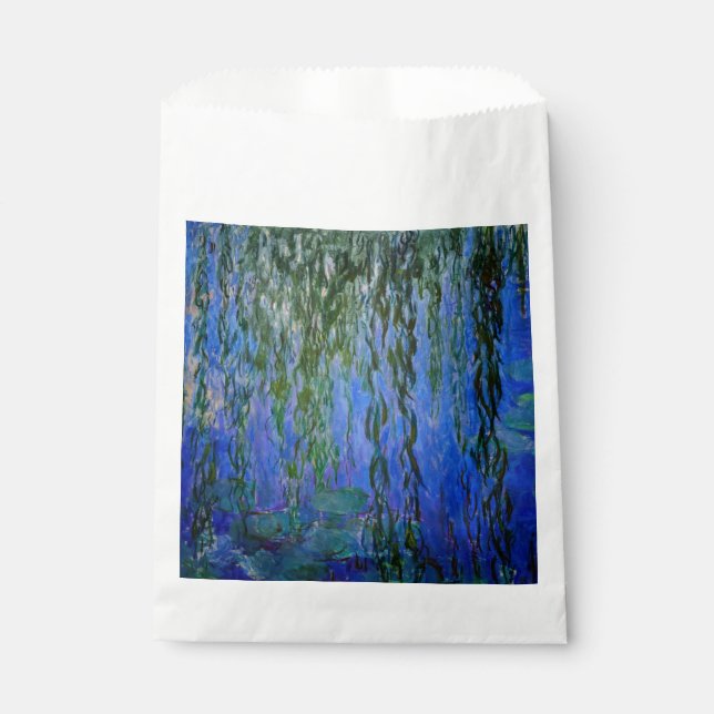 Sacolinha Claude Monet - Lírios d'água com salgueiro chorand (Frente)