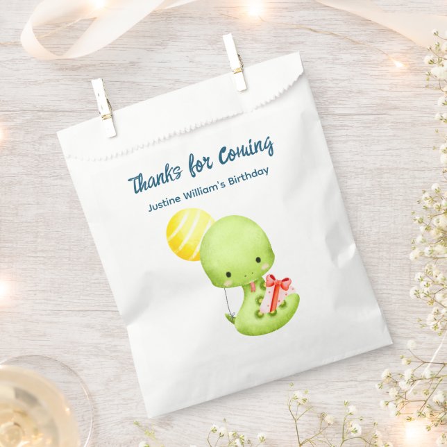 Sacolinha Cobra De Bebê Bonito, Obrigado Festa (Cortado)