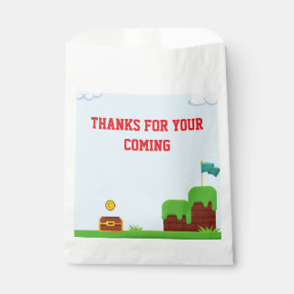 Sacolinha colorful kids video game birthday party Favor Bags