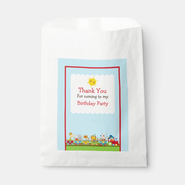 Sacolinha Comboio de Circo Animal (Frente)