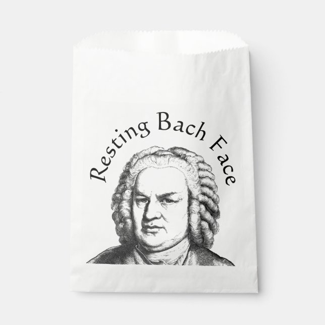 Sacolinha Compositor de Música Clássica de Bach Face em Desc (Frente)