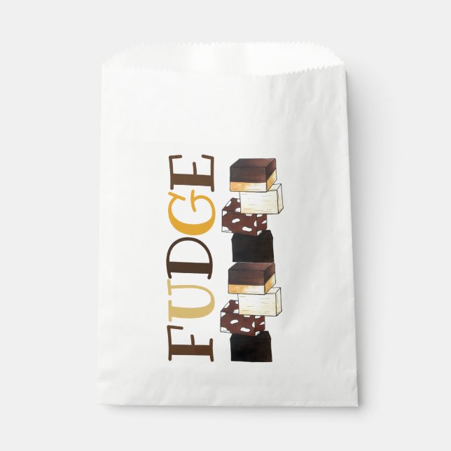 Sacolinha Confecção de Pilha de Fudge Doces de Confeitaria (Frente)