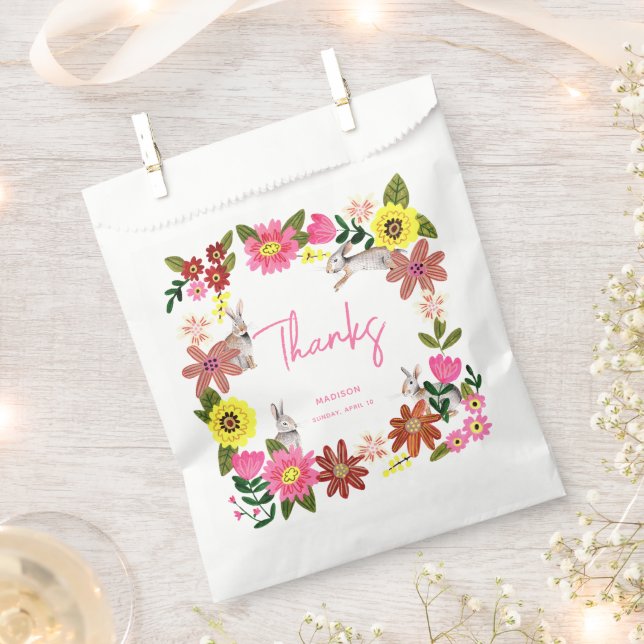 Sacolinha Convite para Chá de fraldas de coelhinho coelho bo (Cortado)