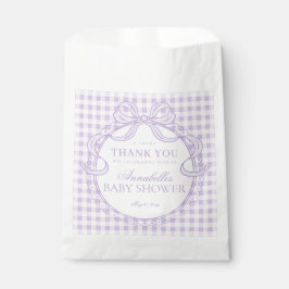 Sacolinha Coquete Desserts de Babá de Lenço Xadrez Roxo