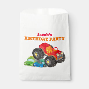 Sacolinha Cor d'água da Festa de aniversário de caminhões Re