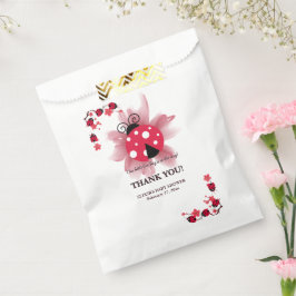 Sacolinha Cor-de-rosa-branca Floral Nosso Pequeno Chá de fra