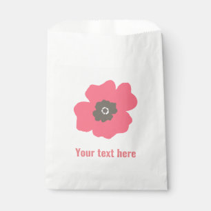 Sacolinha Cor-de-rosa Cintura Whimsical Flower Favor Bag