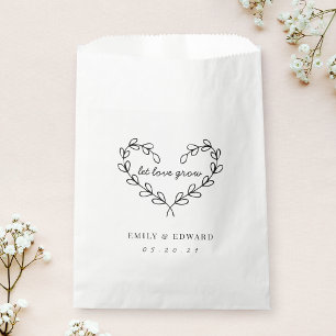 Sacolinha Coração Que O Amor Cultivar Sementes De Flor De Ca