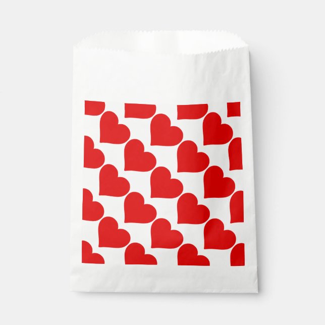 Sacolinha Coração Vermelho em Forma de Amor Clássico Simples (Frente)