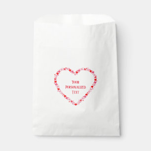 Sacolinha Coração vermelho personalizado