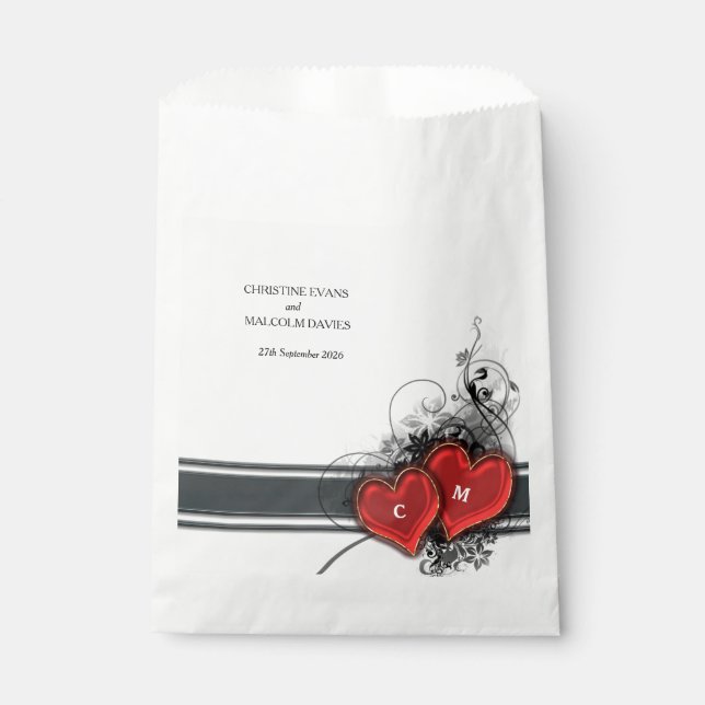 Sacolinha Corações e Rolos (Frente)