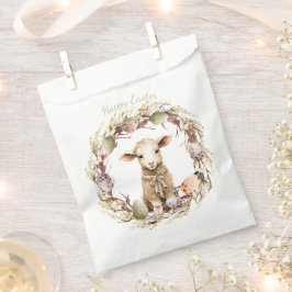 Sacolinha Cordeiro de Páscoa Personalizado em Aquarela