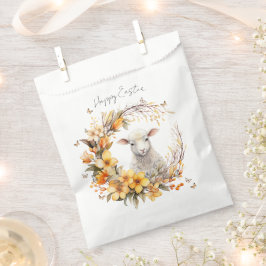 Sacolinha Cordero de Páscoa em Aquarela Personalizado