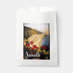 Sacolinha Costa do Amalfi - Itália Poster de viagens Art Gr