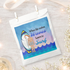 Sacolinha Cota Motivativa Azul do Oceano Surfboard Onda