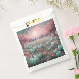 Sacolinha Cottagecore personalizado Patch de Abóbora Rosa e 