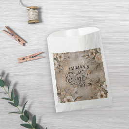 Sacolinha Cowgirl Boho Floral Western Script