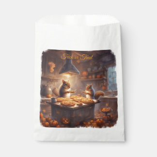 Sacolinha Cozinha Cottagecore Esquilos Halloween Fazer Bolos