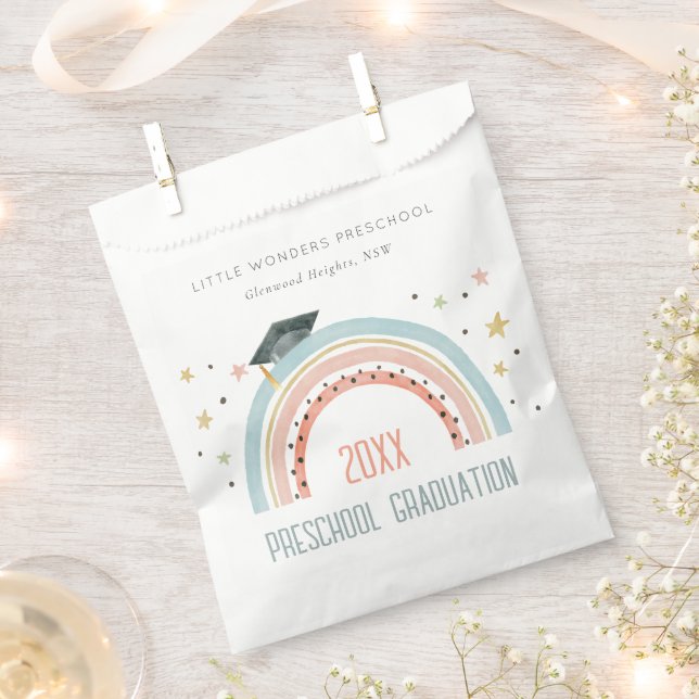 Sacolinha Crianças Bonitas Boho Arco Arco-Íris Stars Formata (Cortado)