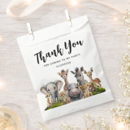 Sacolinha Crianças Safari Animais Aniversário