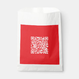 Sacolinha Crie um código QR vermelho (editável) que possa se