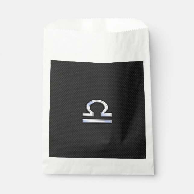 Sacolinha Cromo Como Libra Zodiac Símbolo Cobra de Decoração (Frente)