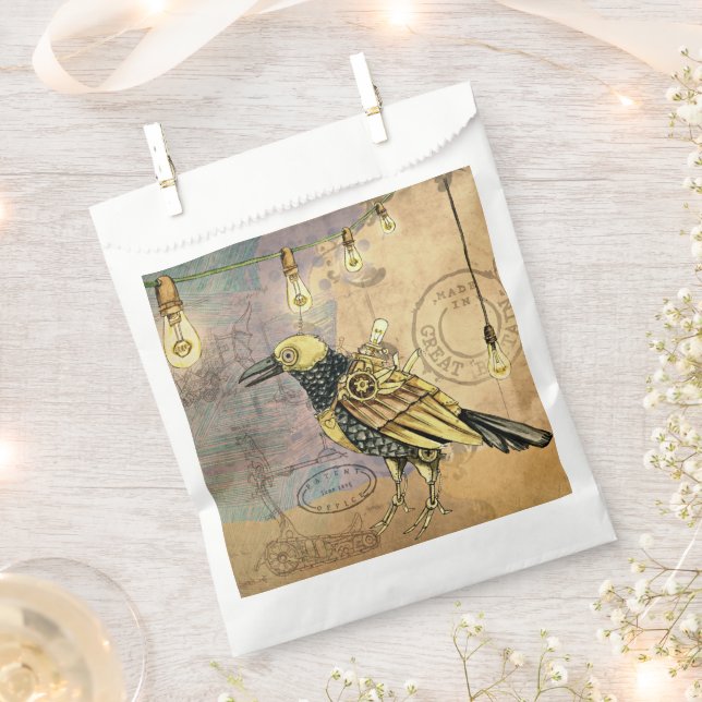 Sacolinha Crow Steampunk (Cortado)