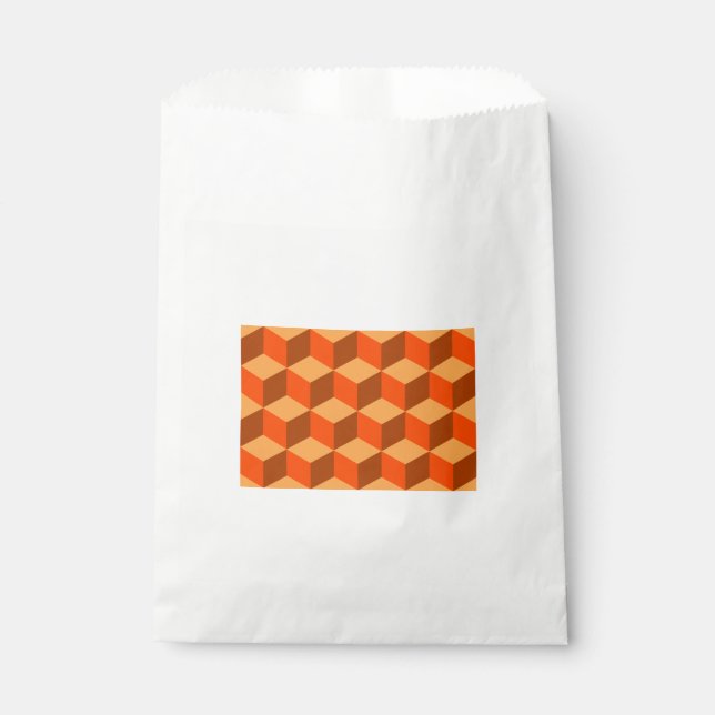 Sacolinha Cubos Laranja (Frente)