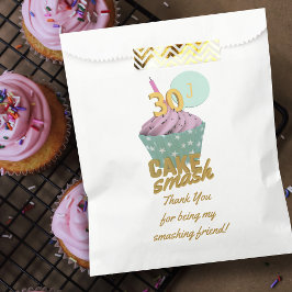 Sacolinha Cupcake Party Obrigado Favor Bag