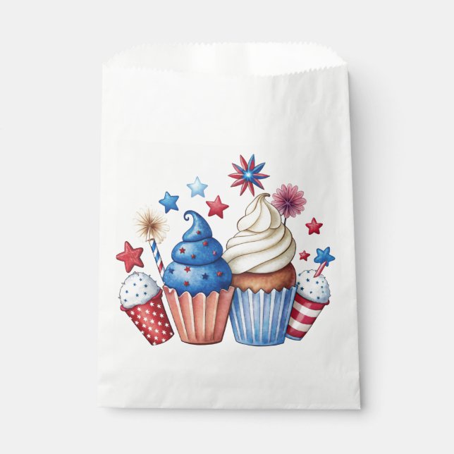 Sacolinha Cupcakes patrióticos (Frente)