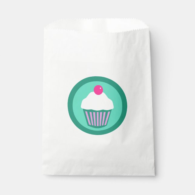 Sacolinha Cupcakes por favor bolsa (Frente)