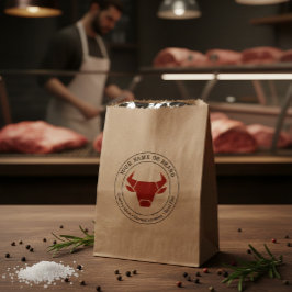 Sacolinha Custom Butcher Shop or BBQ Business Logo