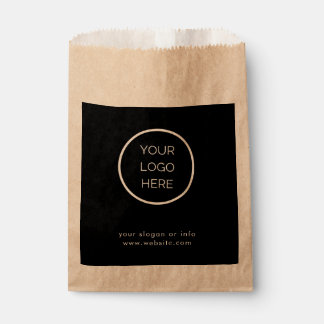 Sacolinha Custom Corporate Business Logo Black Paper Favor B
