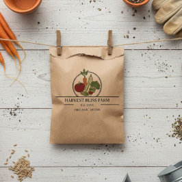 Sacolinha Custom Kraft Seed Envelopes - Personalizable Farm 